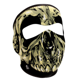 Face Mask - Full - Skull - reversable to black - Zan HeadGear