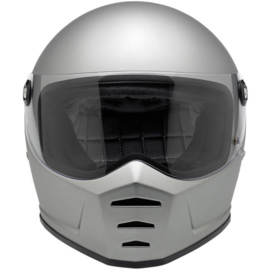 Biltwell - Lane Splitter Helmet - Flat Silver (ECE)
