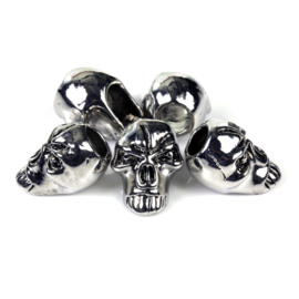 ANGRY SKULL SET of 5 - for Paracord and other