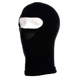 Balaclava 1-hole with Mesh Nose - Black or Army Green