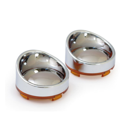 BULLET TURN SIGNAL VISOR LENS KIT, MIRROR