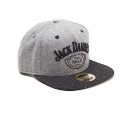 Jack Daniels - Snapback - Adjustable Cap - Dusty Look - Light Grey Washed