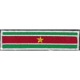PATCH - SURINAM FLAG - Suriname - Stick - 95mm WHITE