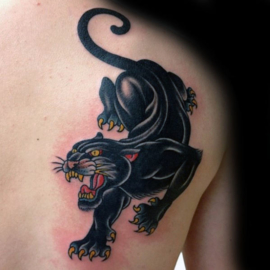 Patch - Oldschool tattoo - Black Panther