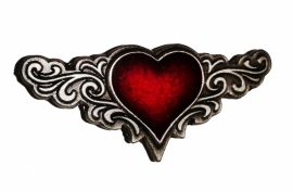 P135 - Pin - Tribal Red Heart