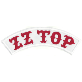 BackPatch - top rocker - ZZ top (red & white)