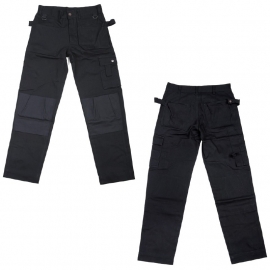SECURITY / ARMY - work trousers - BLACK - Heavy Duty