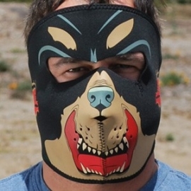 Face Mask - Full - RottWeiler - reversable to black - Zan HeadGear