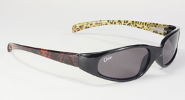 Sunglasses - KD's CHIX Heavenly Man Eater - Black Frame with LEOPARD Arms - Smoke