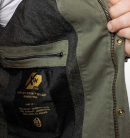 4XL John DOE - MotoShirt - XTM-Fiber/Kevlar® - Olive 4XL