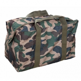 Large Pilot Bag - Canvas (Black/Army Green/Woodland)