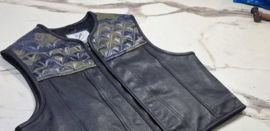 Camouflage Diamond Leather Vest - Limited Offer