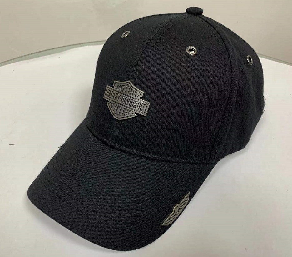 Harley-Davidson Metal Badge Baselcap - Black - Adjustable
