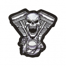 BackPatch - V-Twin Engine Skull - Large