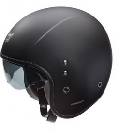 Barock - Pilot Helmet  - integrated tinted visor -  Flat Black - ECE 22.05