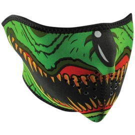 Face Mask - Half - Green Rat Fiend Design - Zan HeadGear