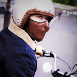 Hannibal Face Mask - Motorcycle Mask - Brown