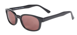 Sunglasses - Classic KD's - Matte Black/Rose Lens