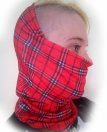 NeckTube - TubeScarf - Red Tartan