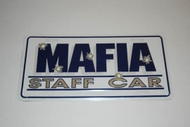 License Funny Plate - Mafia staff car