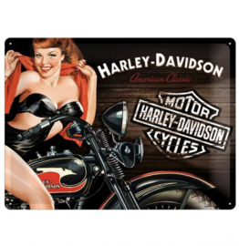 Harley-Davidson - Tin Sign - Genuine - Blue H-D
