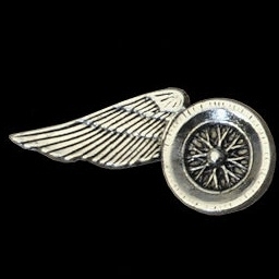 P147 - Pin - One-Winged Motorcycle Wheel