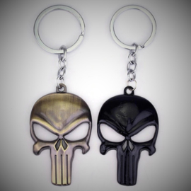 Metal Keychain - PUNISHER - Black / Bronze