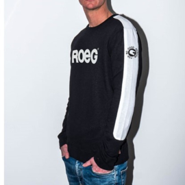 ROEG SWEAT JERSEY BLACK/WHITE LONGSLEEVE