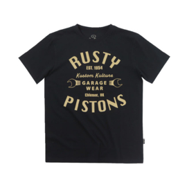 RUSTY PISTONS VISTA T-SHIRT BLACK