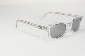 Zonnebril - X-KD's - CHILL X - Clear Frame & Silver Mirror Lens