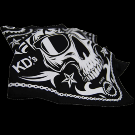 Original KD Skull Bandana - Black & White