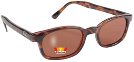 Sunglasses - X-KD's - Larger KD's -  POLARIZED - dark TORTOISE frame & AMber Lens