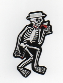 052 -  Patch - Dancing Skeleton - Social Distortion - smoking hand down