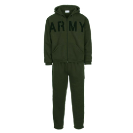 Training Track Jogging Suit - ARMY GREEN - HEAVY  XL & XXL