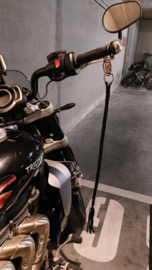 Get Back Whip - Biker Whip - Black Leather