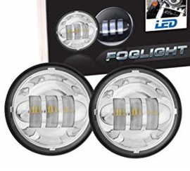 4,5 inch LED - Chrome Passinglights - (2 pieces)