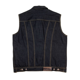 Denim Biker Vest - ROEG - Hawaiian Liner - SMALL & MEDIUM ONLY!