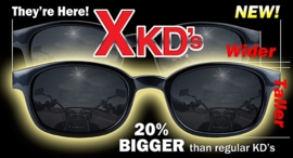 Sunglasses - X-KD's - Larger KD's - Thunder Super Dark Grey Lens