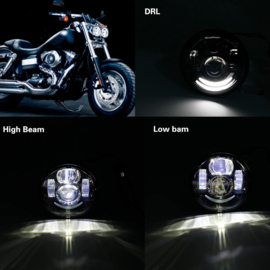 LED DRL For Harley Fat Bob Led headlight - DARK EDITION