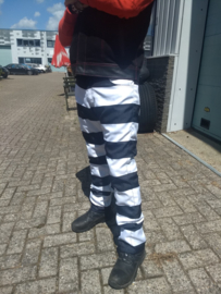 Prison Motorcycle Jeans - Black & White Stripes - Para Aramide