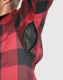 John DOE - MotoShirt LUMBERJACK SHIRT - RED-BLACK