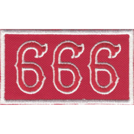 Patch - White&Red - 666