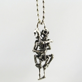 Necklace / Chain - Naughty Love Skeletons - Pendant