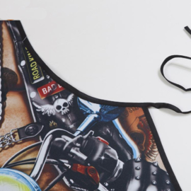 Cooking Kitchen Motorcycle Man Sexy Apron Baking Present Pinafore Chef Funny