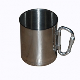 Stainless steel cup - Carabiner- Mug