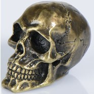 Decoration - Brass Skull - Medium Size (58mm)
