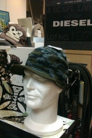 Army Jeep Cap - DeLuxe - Woodland / Dark Camouflage