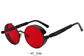 Rebel Sunglasses - Steampunk - Black & Red - 'The Devil'