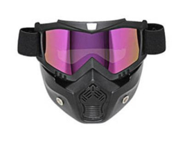 Shark-style - Full Face Mask with Goggles - IRIDIUM / BLUE MIRROR