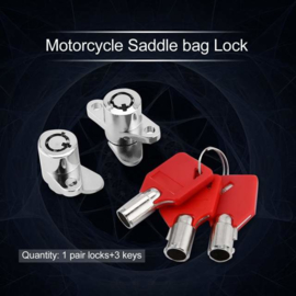 HD Saddlebag Locks - 3 Red Keys